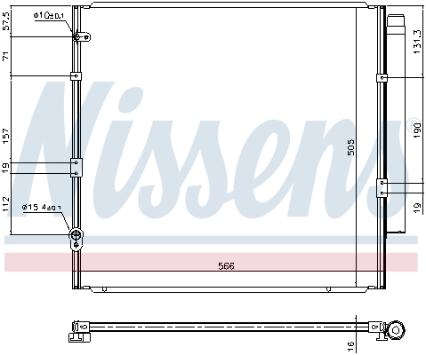 Nissens Airco condensor 940712