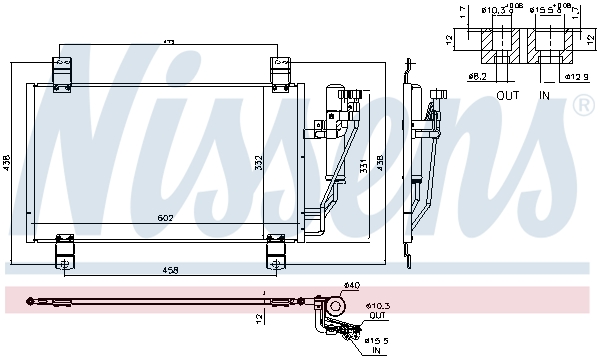 Nissens Airco condensor 940725