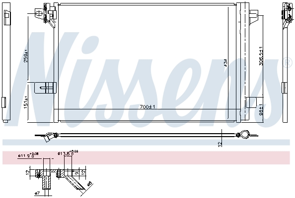 Nissens Airco condensor 940732