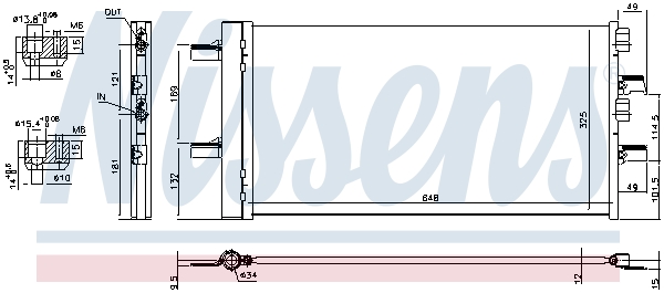 Nissens Airco condensor 940741