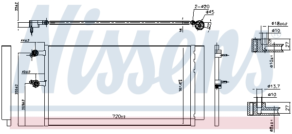 Nissens Airco condensor 940743