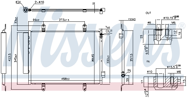 Nissens Airco condensor 940747