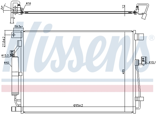 Nissens Airco condensor 940787