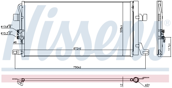 Nissens Airco condensor 940827