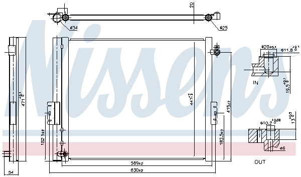 Nissens Airco condensor 940835