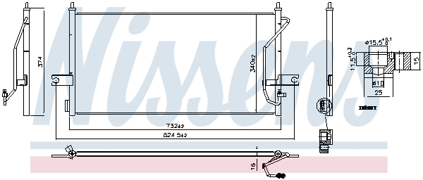 Nissens Airco condensor 940839
