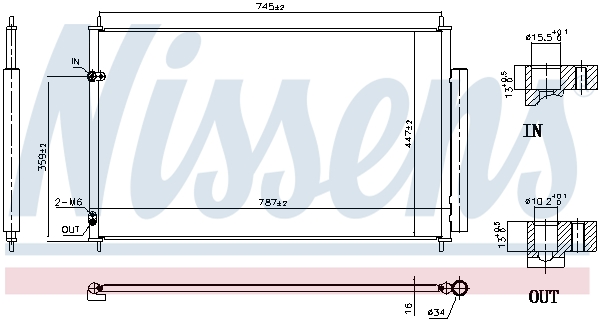 Nissens Airco condensor 940842