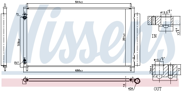 Nissens Airco condensor 940845