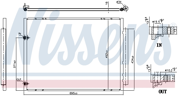 Nissens Airco condensor 940848