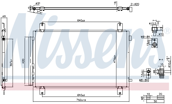 Nissens Airco condensor 940854