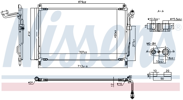 Nissens Airco condensor 940857