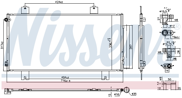 Nissens Airco condensor 940858