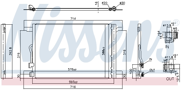 Airco condensor Nissens 940870