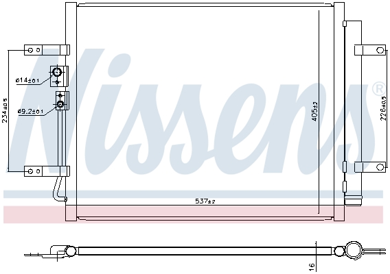 Airco condensor Nissens 940931