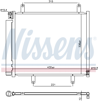 Airco condensor Nissens 940932