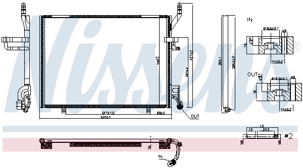 Nissens Condensor, airconditioning 940941