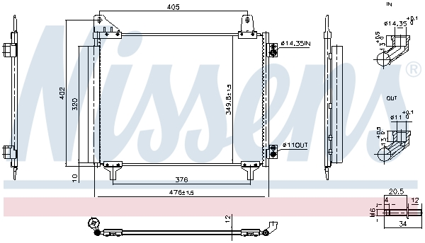 Nissens Condensor, airconditioning 940946
