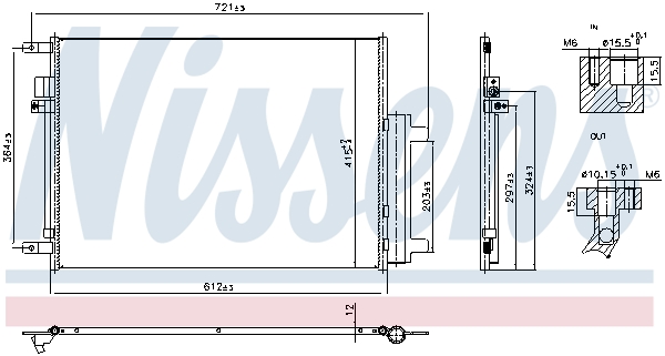 Airco condensor Nissens 940955