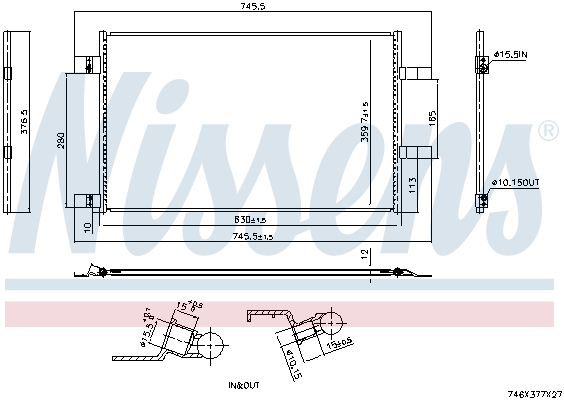 Airco condensor Nissens 940973