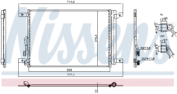 Nissens Condensor, airconditioning 940974