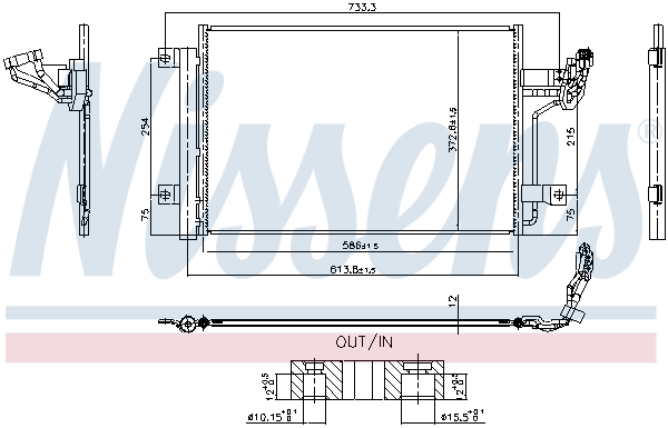 Nissens Condensor, airconditioning 940984