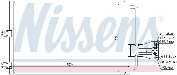Nissens Airco condensor 94100