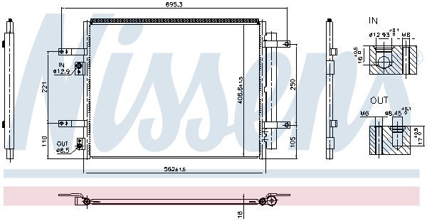Nissens Condensor, airconditioning 941004