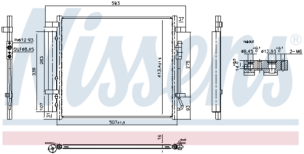 Nissens Condensor, airconditioning 941016