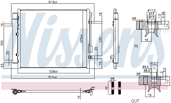 Nissens Condensor, airconditioning 941028