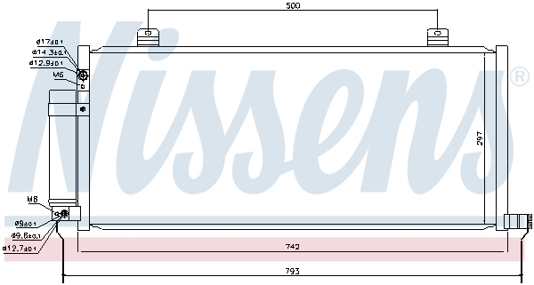 Nissens Airco condensor 941029