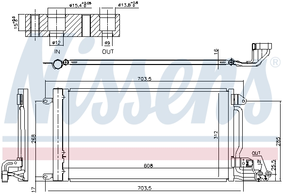 Nissens Airco condensor 941047