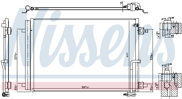 Nissens Airco condensor 941050