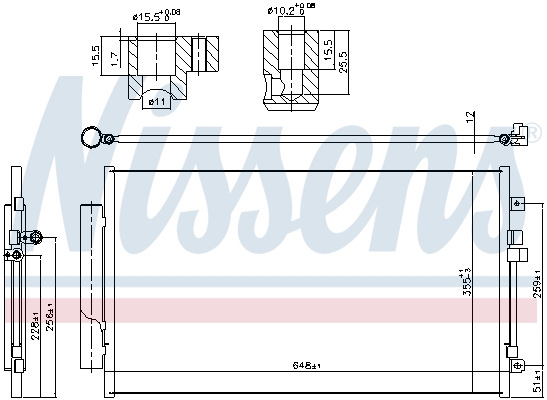 Nissens Airco condensor 941064