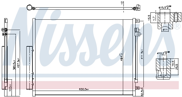 Nissens Airco condensor 941065