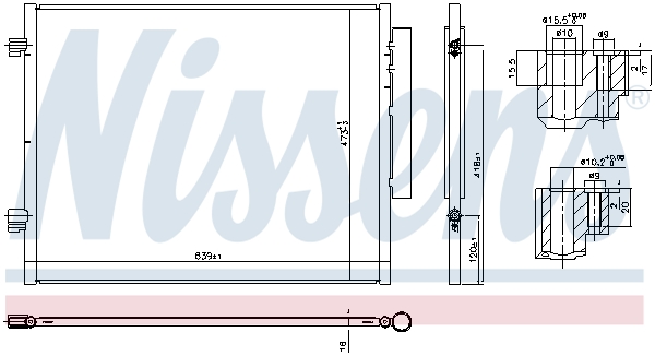 Nissens Airco condensor 941066