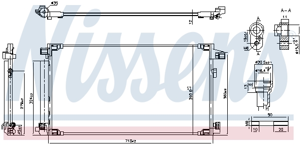 Nissens Airco condensor 941071