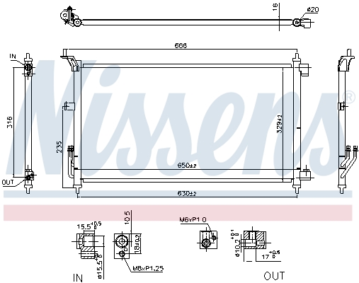 Nissens Airco condensor 941074