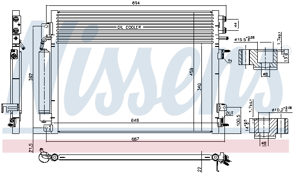 Nissens Airco condensor 941084