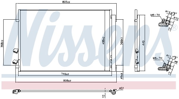 Nissens Airco condensor 941087