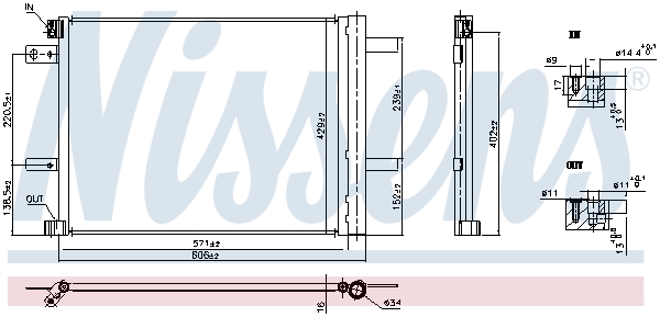 Nissens Airco condensor 941090