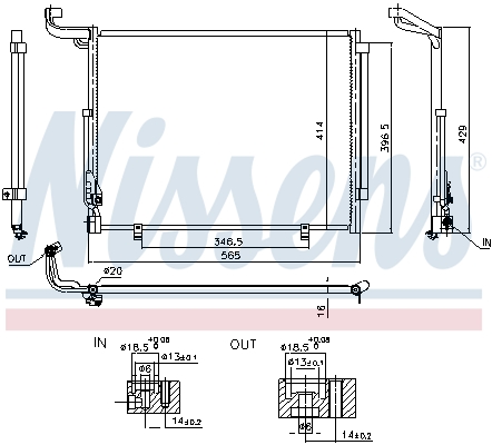 Nissens Airco condensor 941092