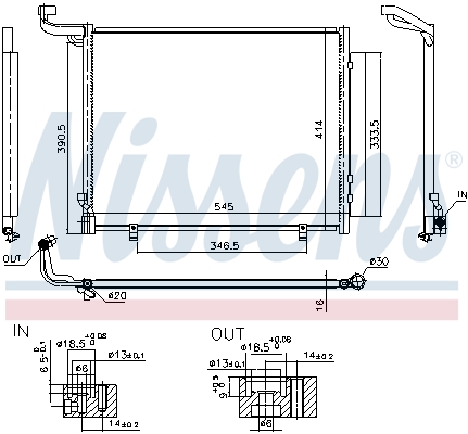 Nissens Airco condensor 941093