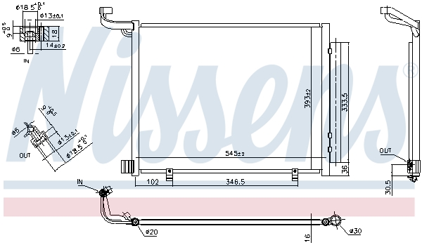 Nissens Airco condensor 941094