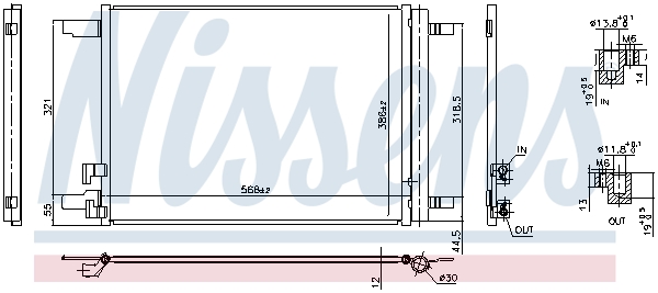 Nissens Airco condensor 941099