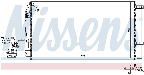 Nissens Airco condensor 941120