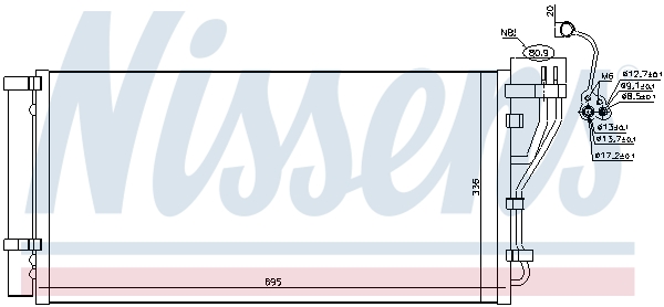 Nissens Airco condensor 941125