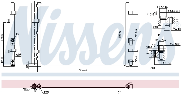 Nissens Airco condensor 941129