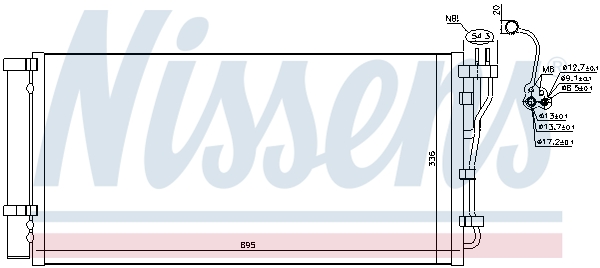 Nissens Airco condensor 941132