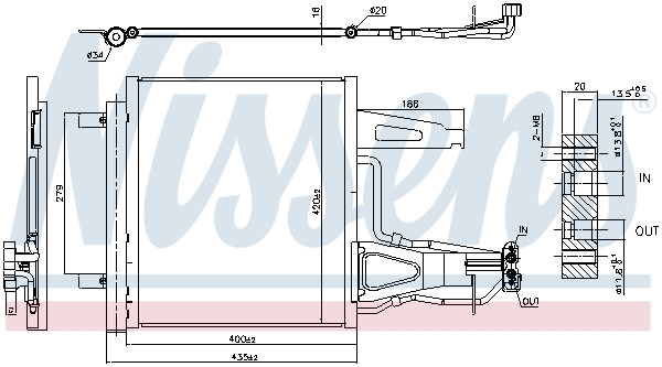Nissens Airco condensor 941136