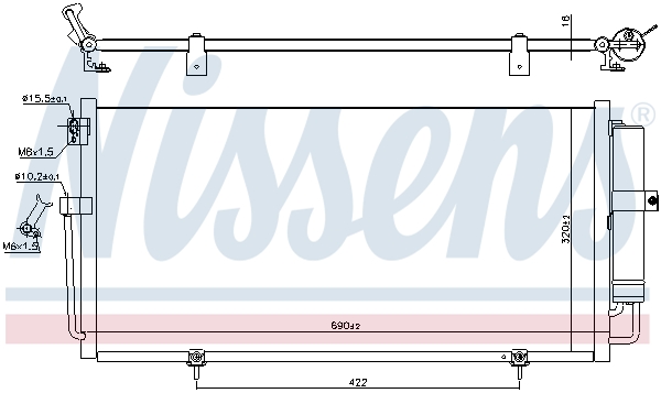 Nissens Airco condensor 941145